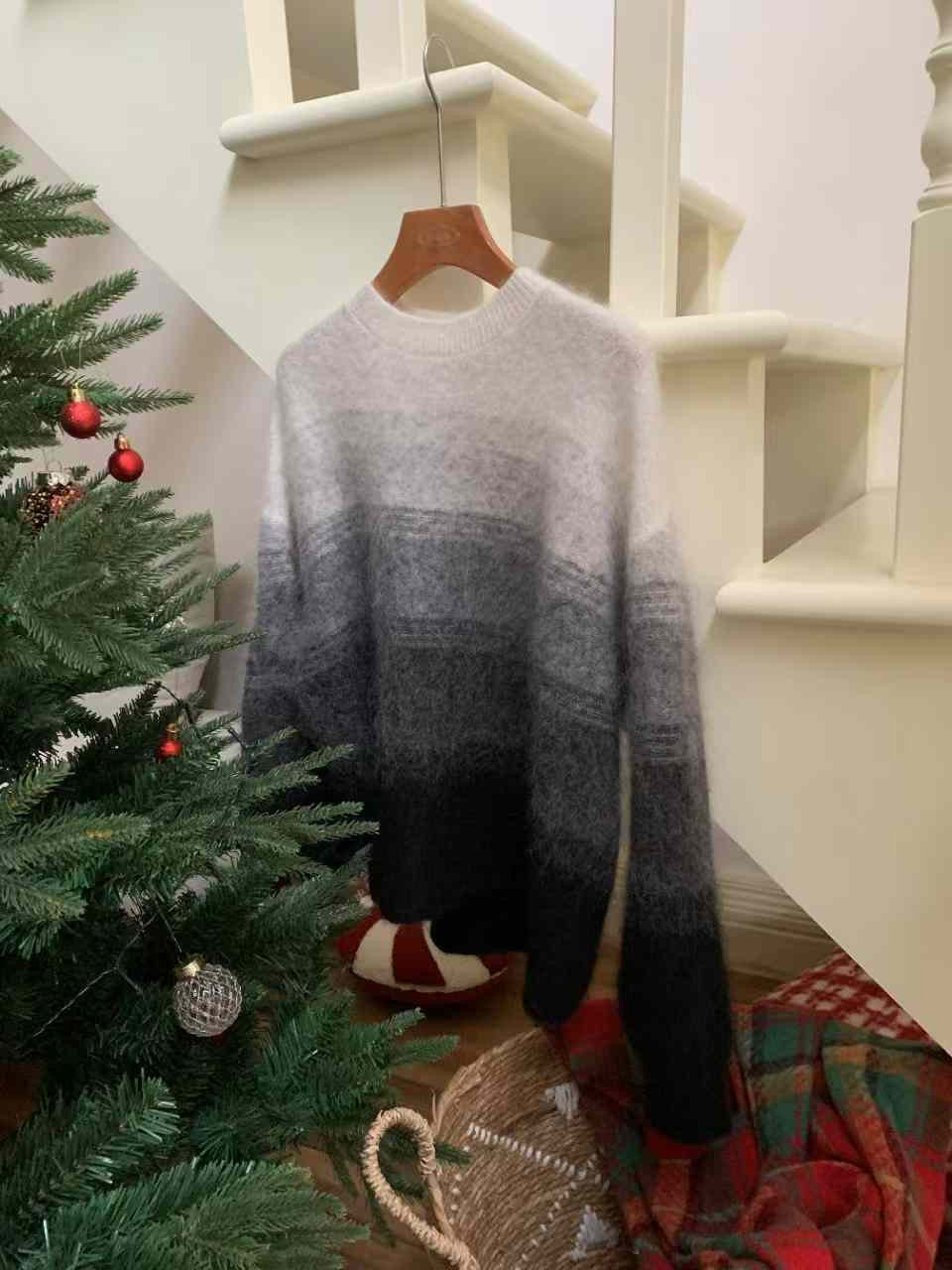 Kelly Designs Silk Mohair Gradient Sweatshirt (Instock)