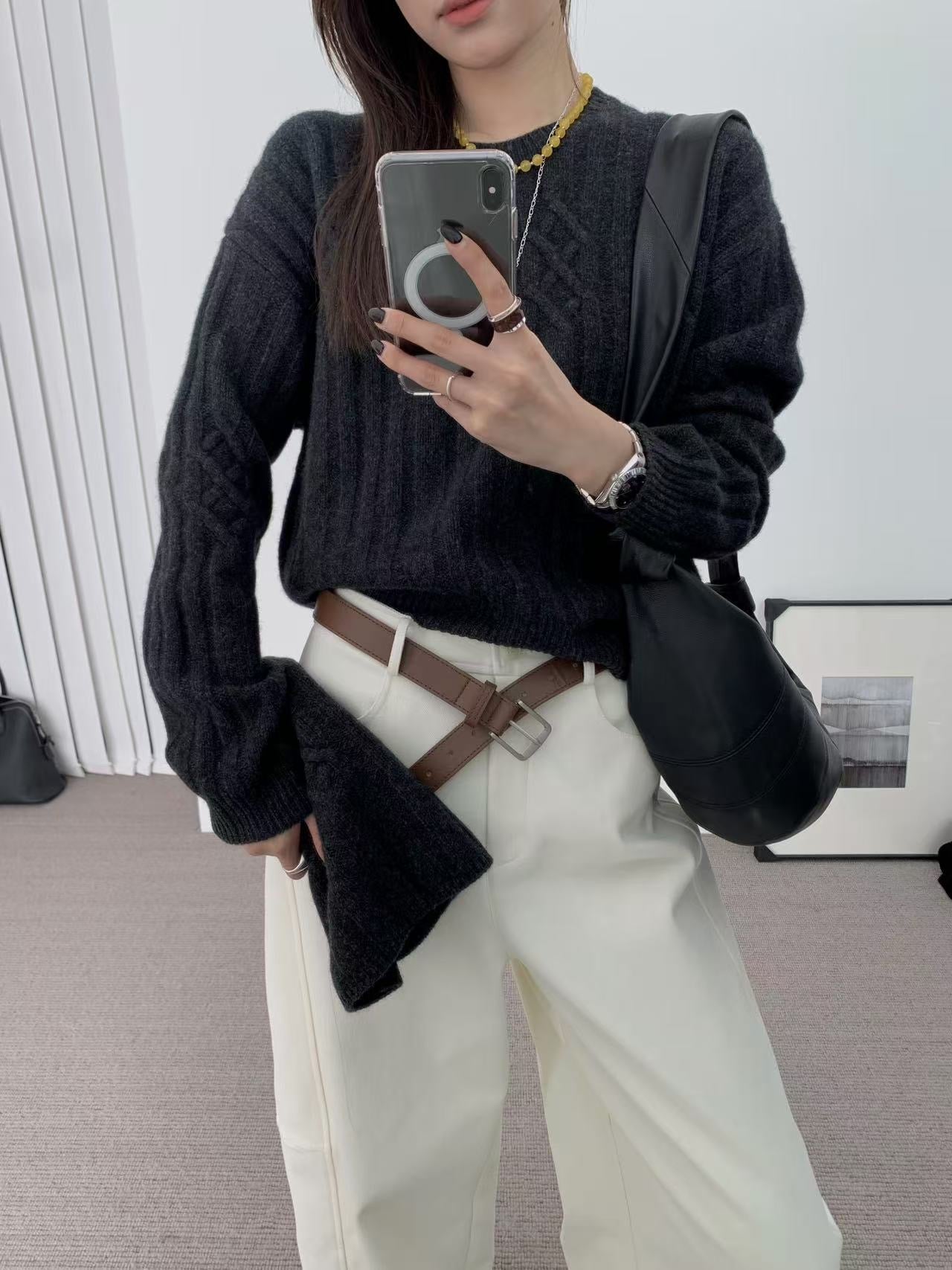 Kelly Designs Scarf&Sweatshirt Wool Set (Instock)