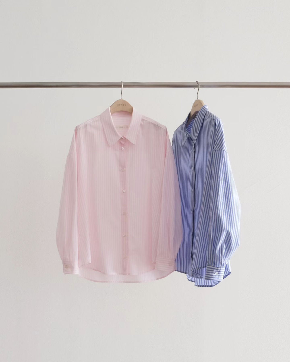 Korean APM Collection Ounce Pink Stripe Shirt (Instock)