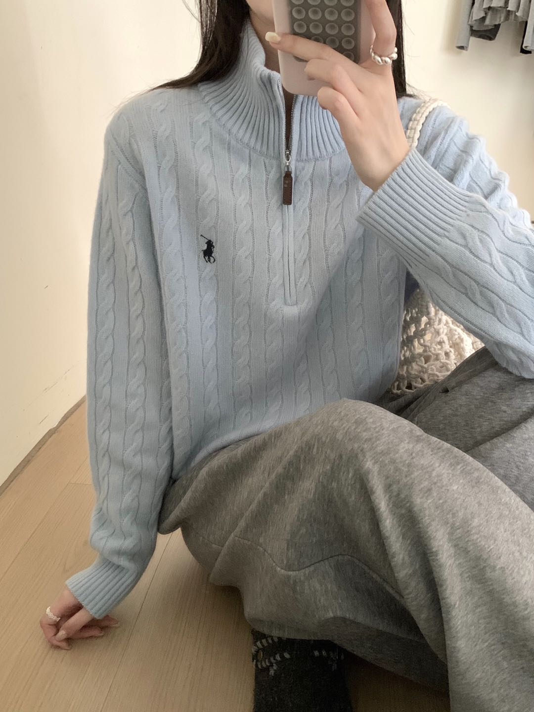 Kelly Designs 100% Wool Half-Zip Cable Knit Sweater – Five Colors (Instock)