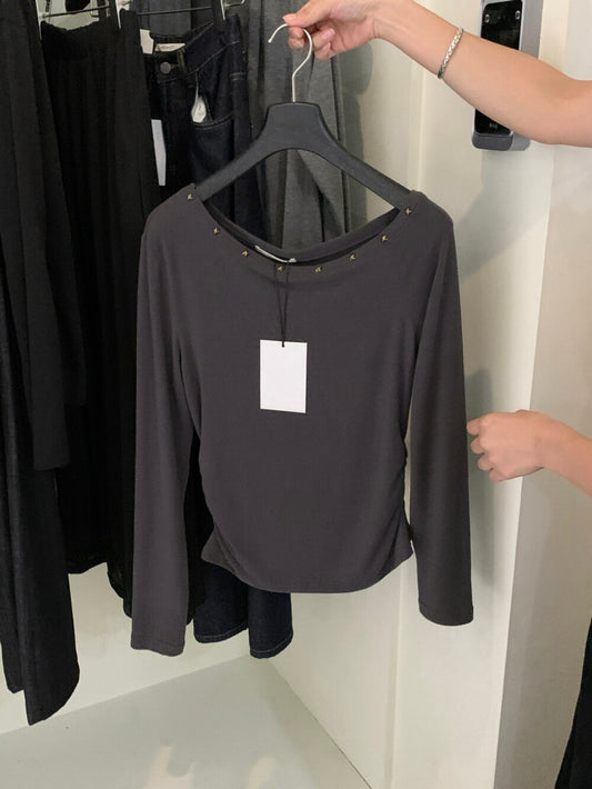 Kelly Designs Off Shoulder Grey Top (Instock)