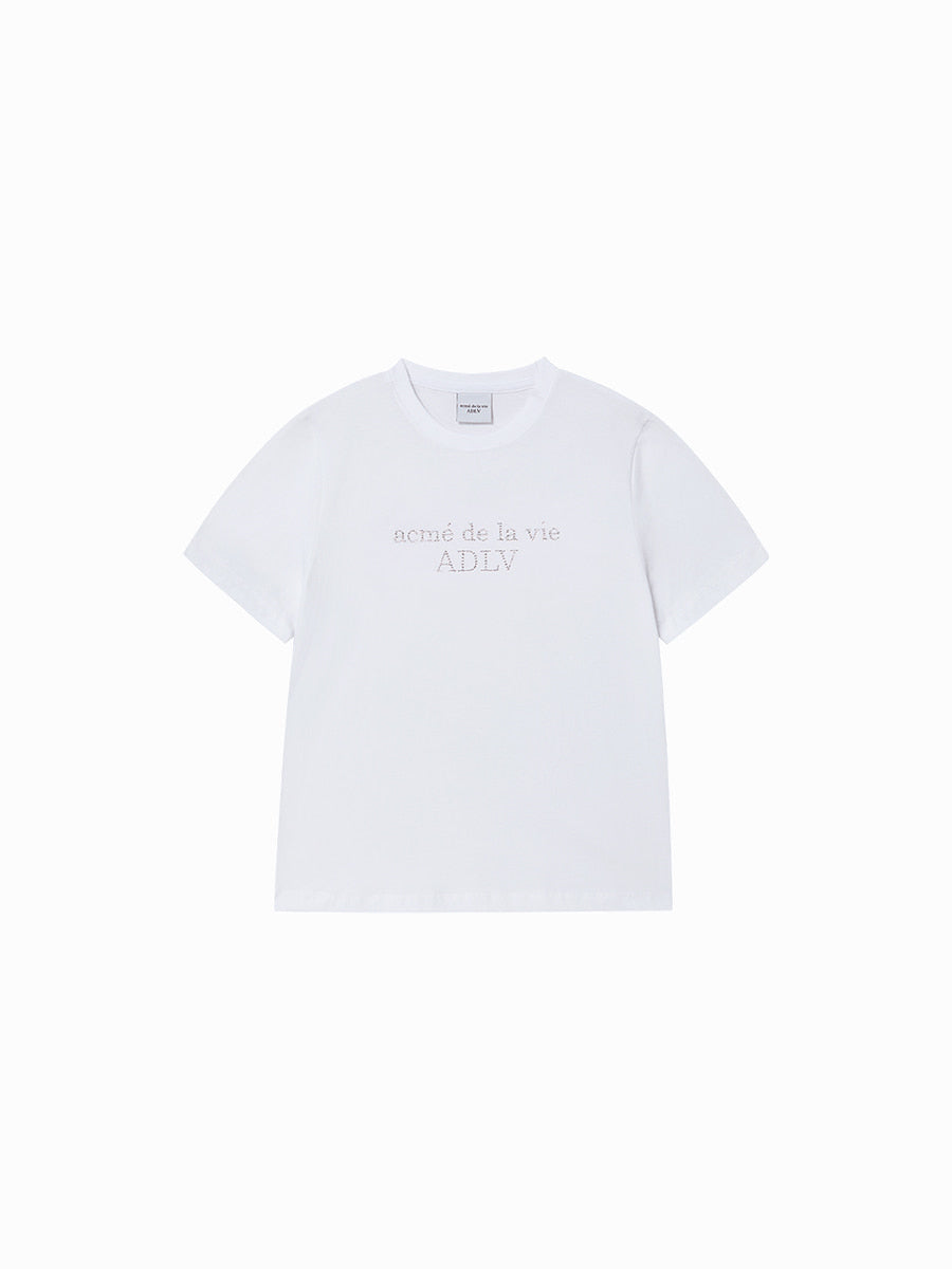 ADLV WOMAN CUBIC BASIC LOGO SHORT SLEEVE T-SHIRT (Instock)