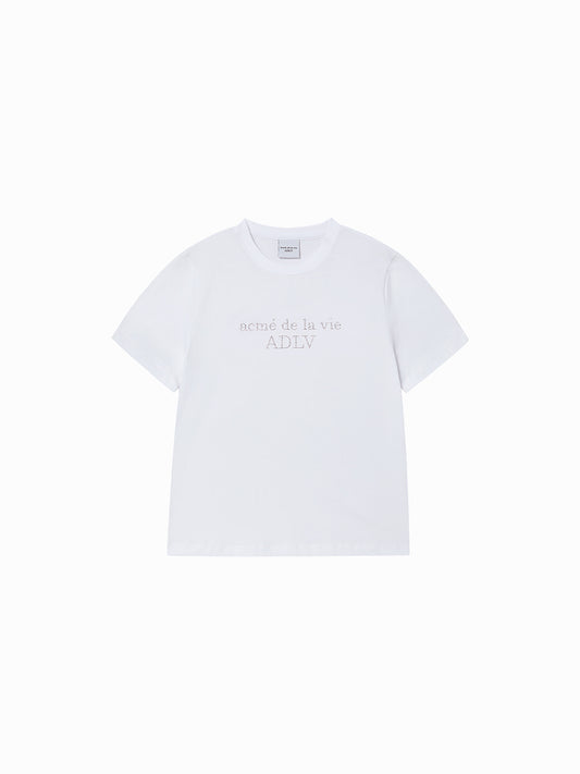 ADLV WOMAN CUBIC BASIC LOGO SHORT SLEEVE T-SHIRT (Instock)