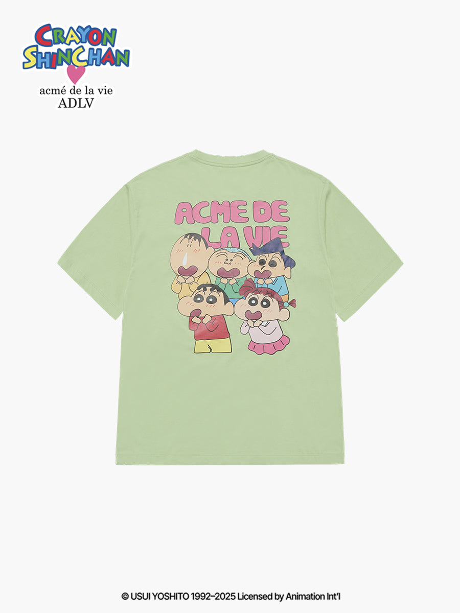 ADLV SHINCHAN AND FRIENDS SHORT SLEEVE MINT T-SHIRT (Instock)