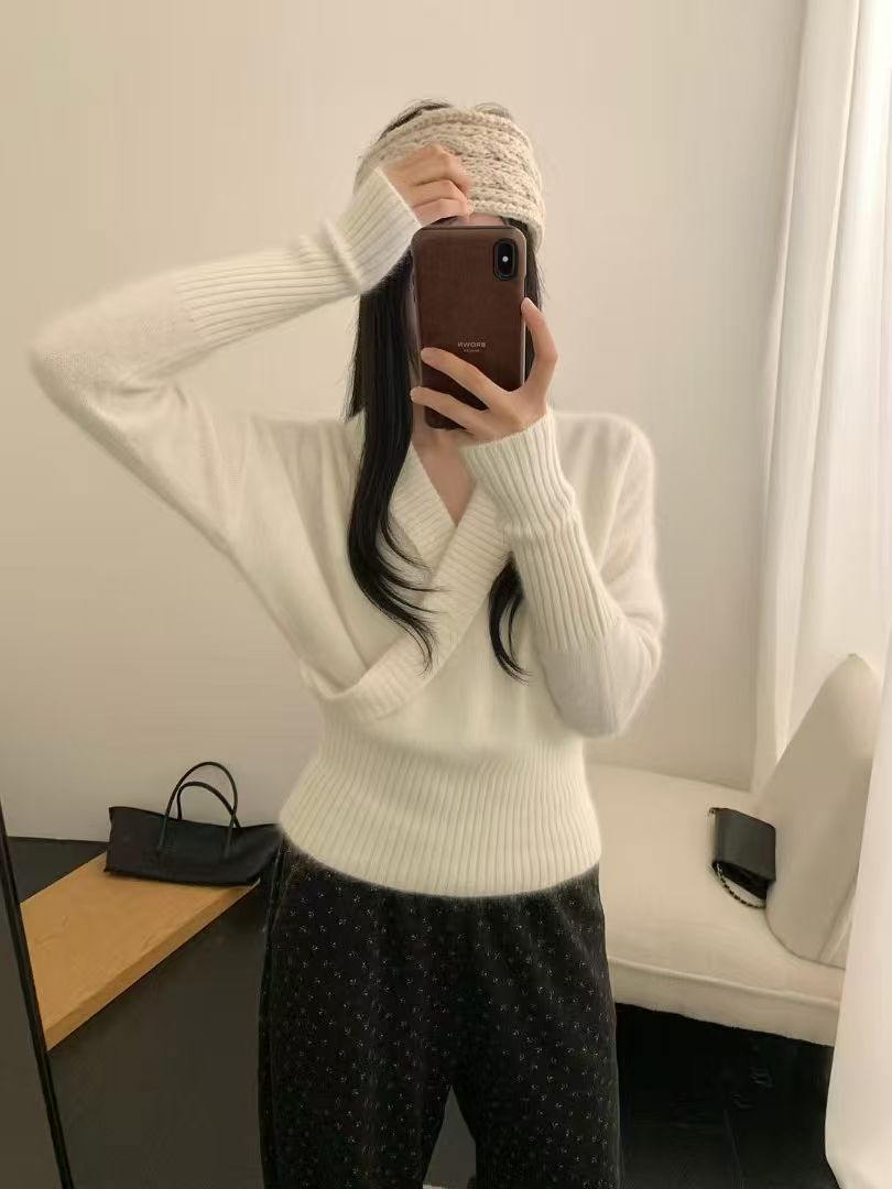 Kelly Designs Soft V-Neck Wrap Knit Sweater-3 Colors (Instock)