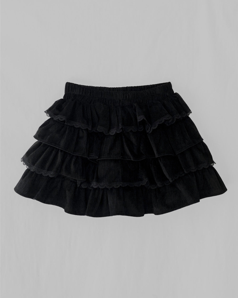 Korean Brand Day Layer Black & White Skirt (Preorder)