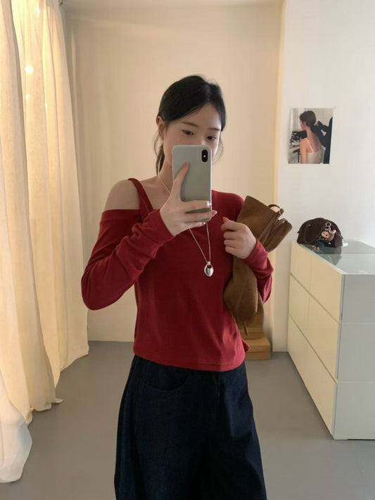 Kelly Designs Off Shoulder Red Top (Instock)