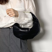 Korean APM Collection BUCKS&LEATHER Black Leather Bag (Instock)