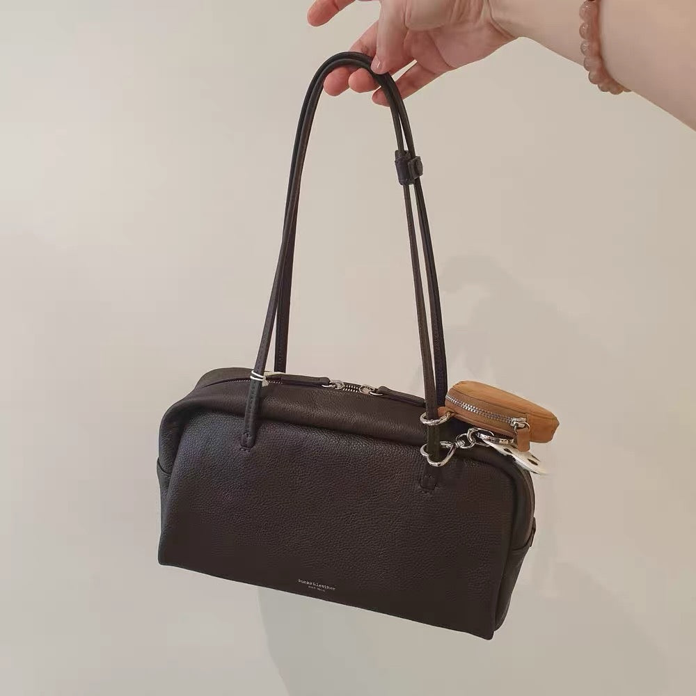 Korean Collection Bucks And Leather Brown Bag (Instock)