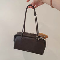 Korean Collection Bucks And Leather Brown Bag (Preorder)