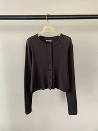Korean APM Collection Awesome Cotton Ribbed Cardigan (Instock)