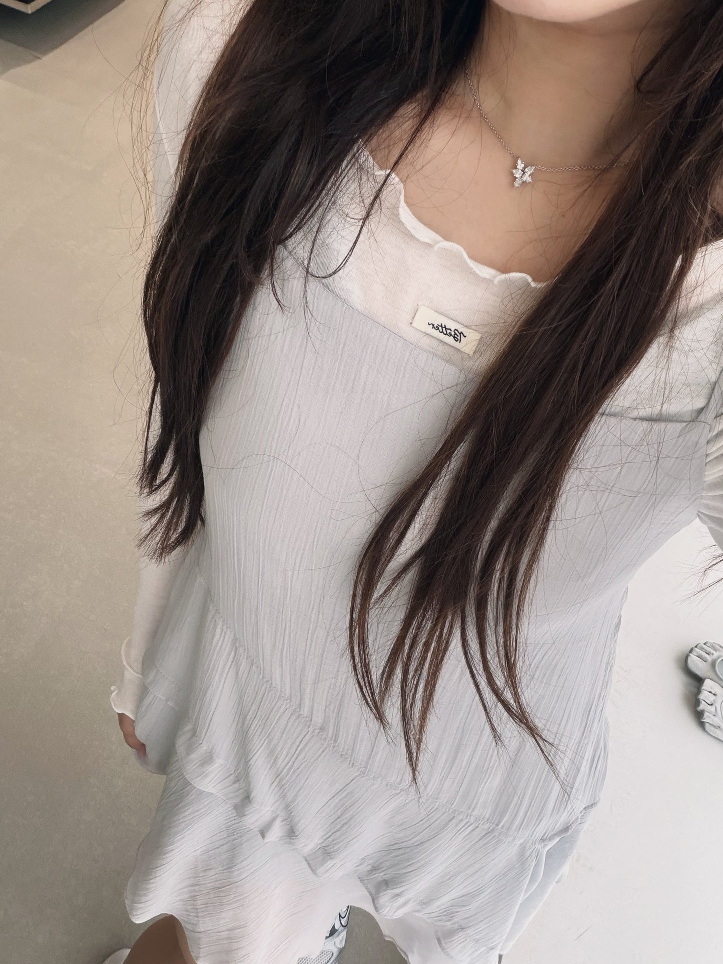 Kelly Designs Layer White Top & Ops（Instock)