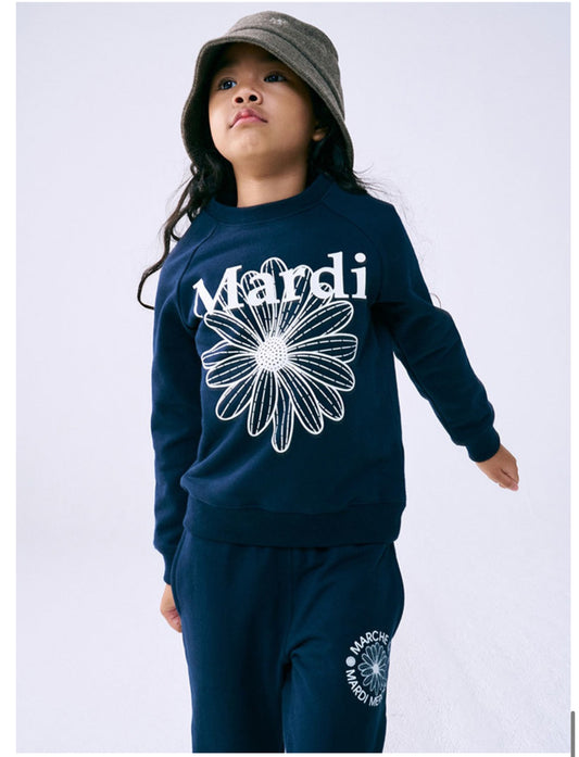 Mardi Mercredi Kids Sweatshirt Navy_Ivory(Preorder)