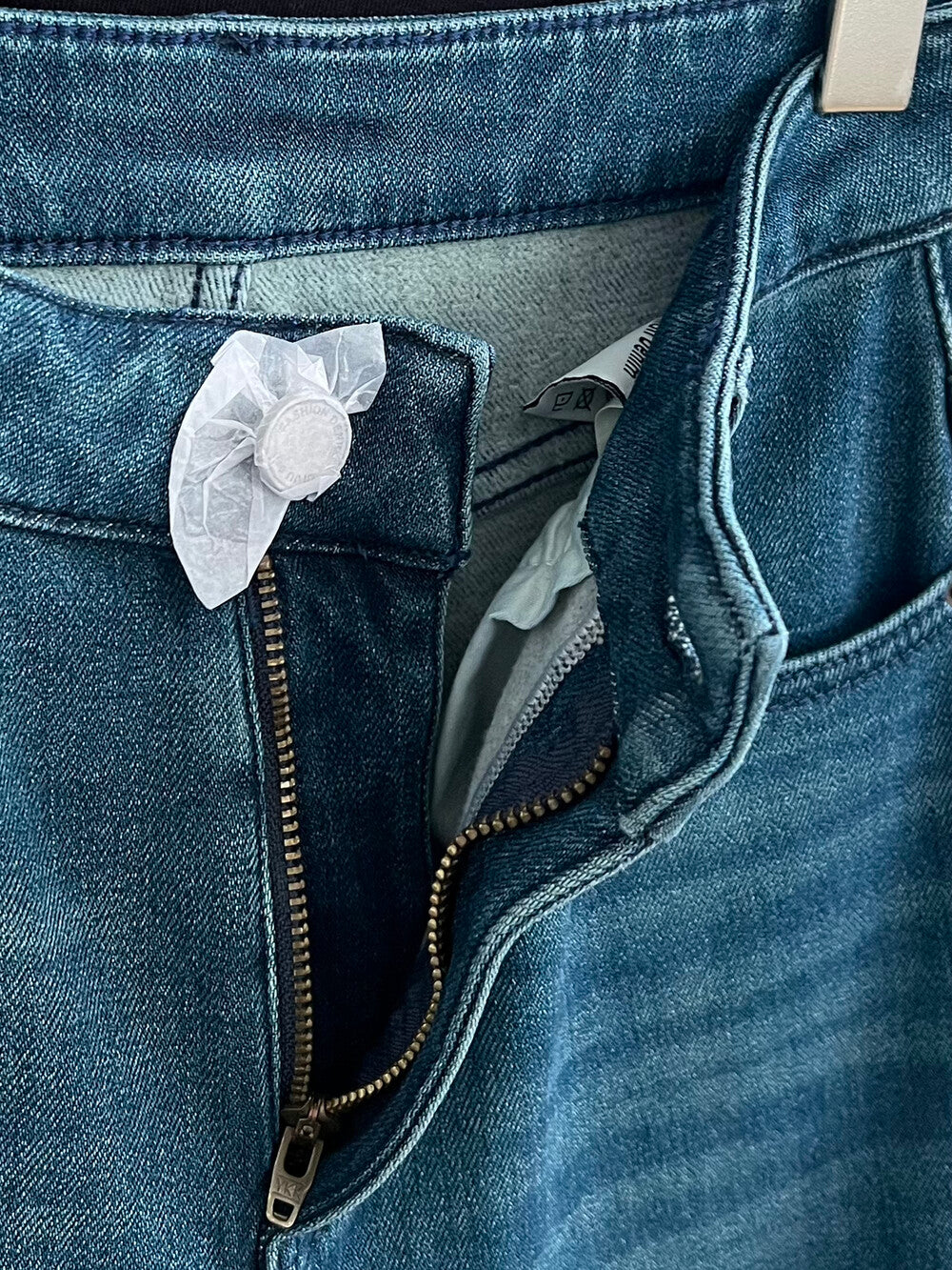 Kelly Designs Fleece-Lined Denim Navy Jeans (Instock)