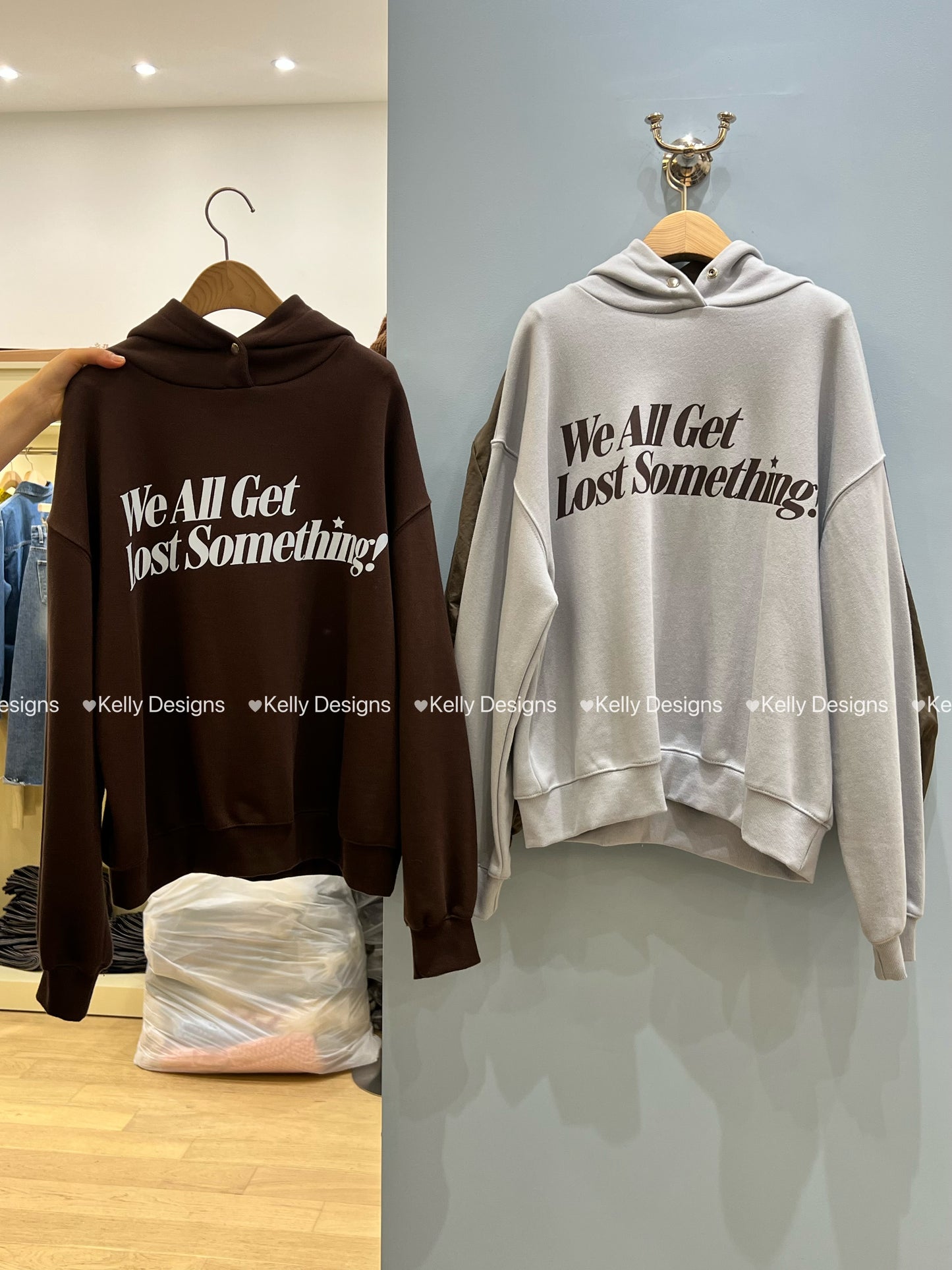 Korean APM Collection Letter Sweater & Pants Recommend Set (Instock)