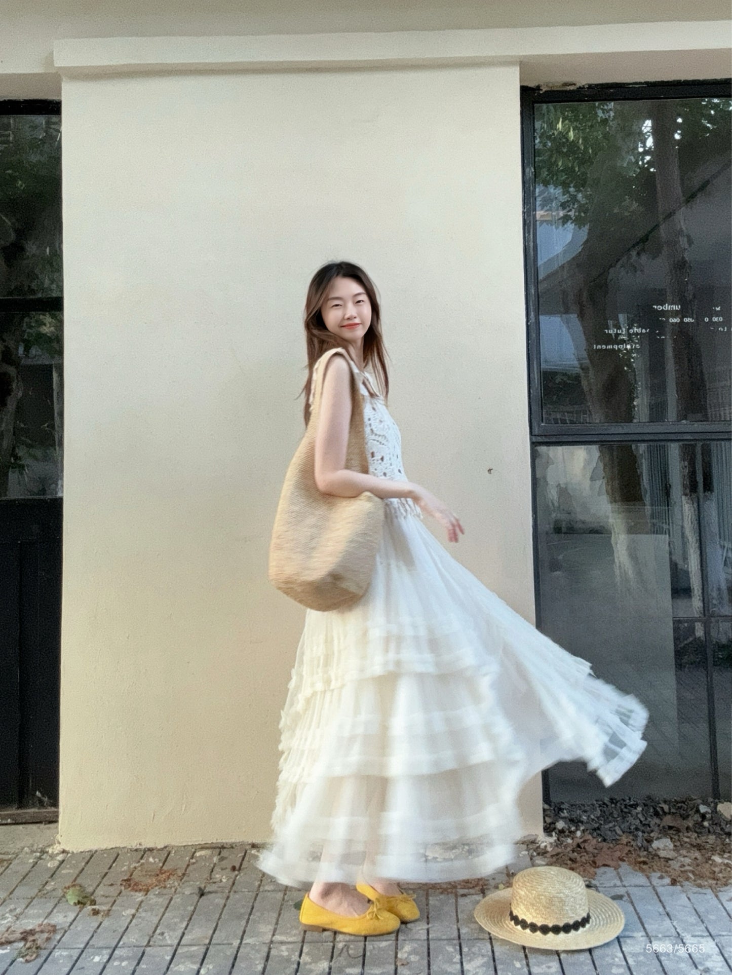 Kelly Designs Layer Beige Skirt & Top (Instock)