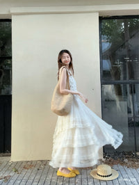 Kelly Designs Layer Beige Skirt & Top (Instock)