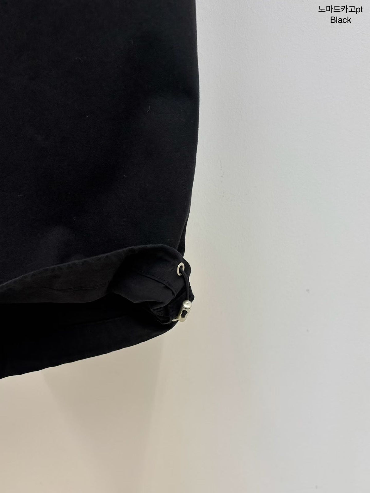 Korean Multi-Pocket Cargo Wide-Leg Black Pants (Instock)