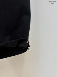 Korean Multi-Pocket Cargo Wide-Leg Black Pants (Instock)