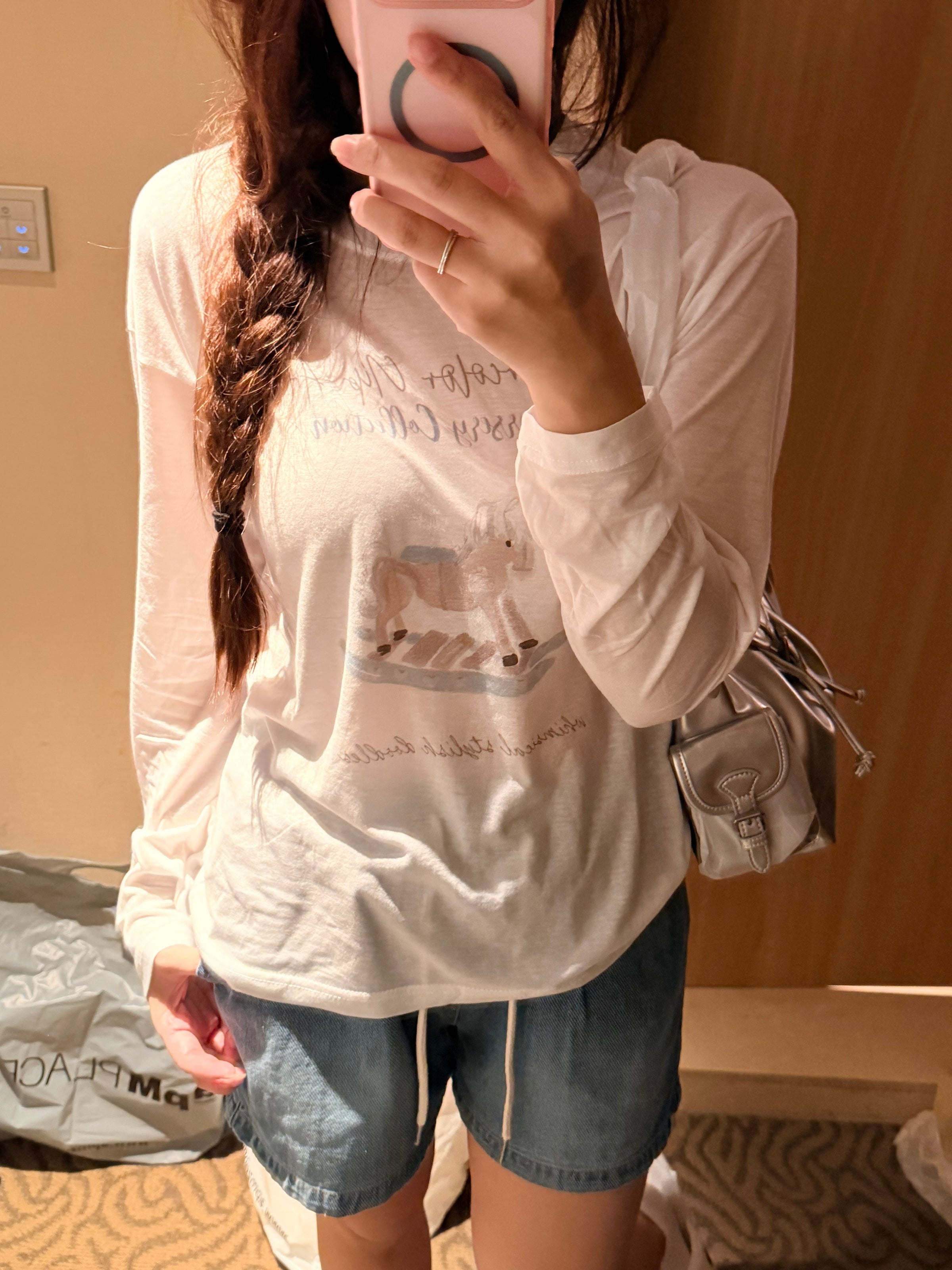 Korean APM Collection Sun Cover Long Sleeves Top-2 Colors (Instock)