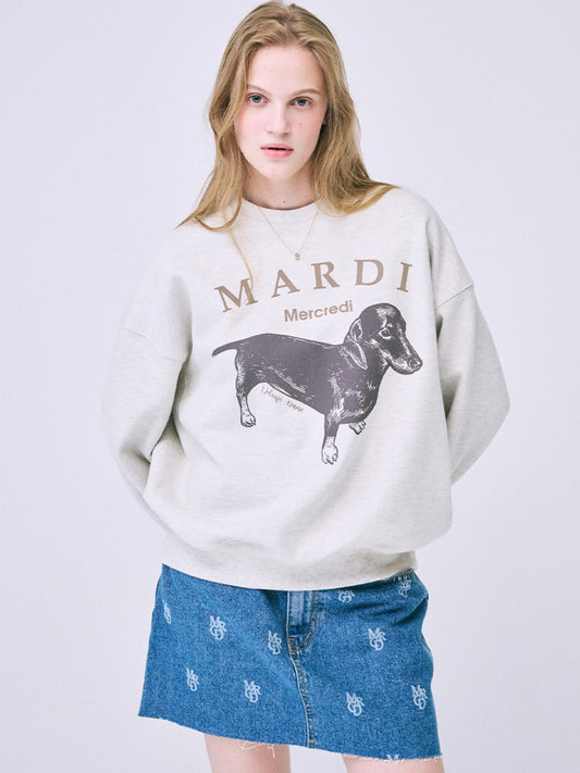 Mardi Mercredi SWEATSHIRT DDANJI_OATMEAL BEIGE (Instock)