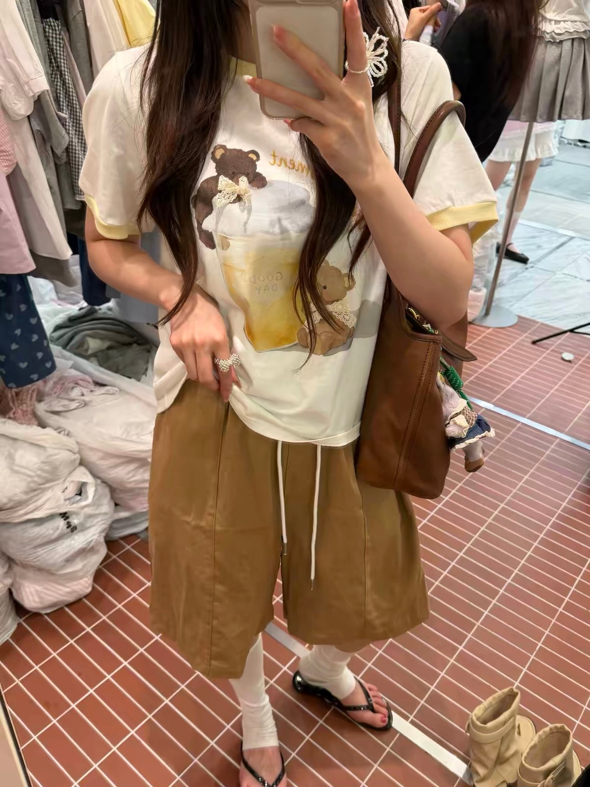 Korean APM Collection Cartoons White Tshirt (Instock)