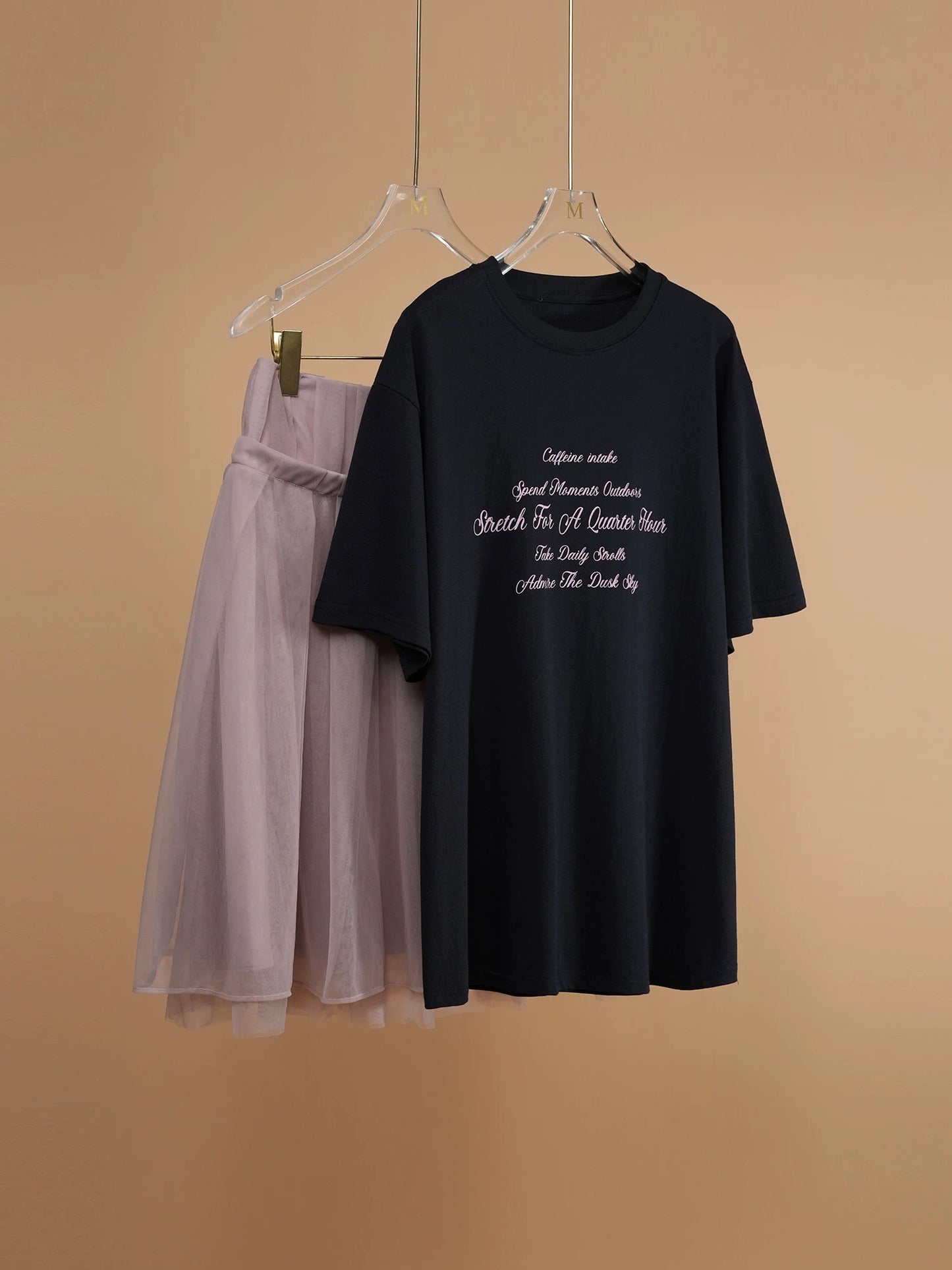 Kelly Designs Letters Oversize Navy TShirt (Instock)
