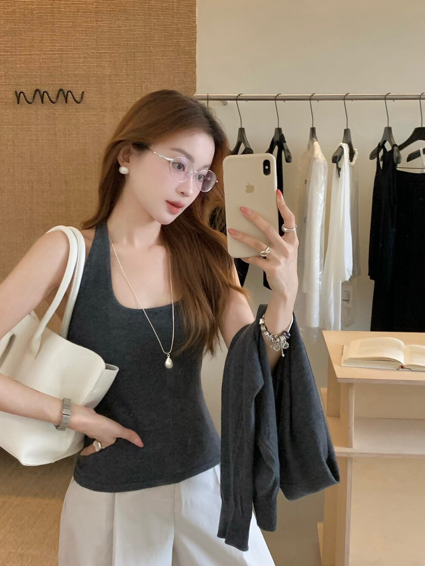 Kelly Designs Tank Top and Cardigan Set (Instock)