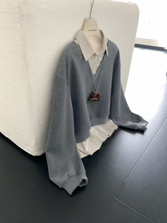 Kelly Designs Fake 2pcs Sweatshirt (Instock)