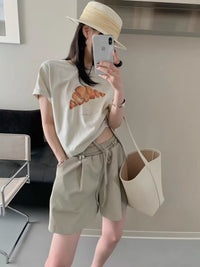 Korean APM Collection Khaki Shorts (Instock)