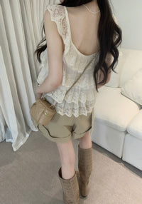 Kelly Designs Layer Beige Cami Top（Instock)