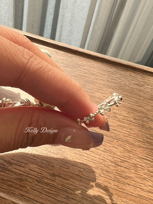 Kelly Designs Ribbon Silver Ring (Instock)