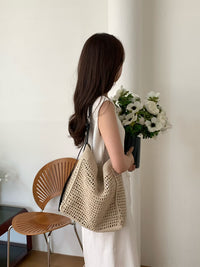 Korean APM Collection Knitting Leather Bag (Instock)