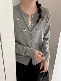 Kelly Designs Fine Wool Embroidered Cardigan - 3 Colors (Instock)