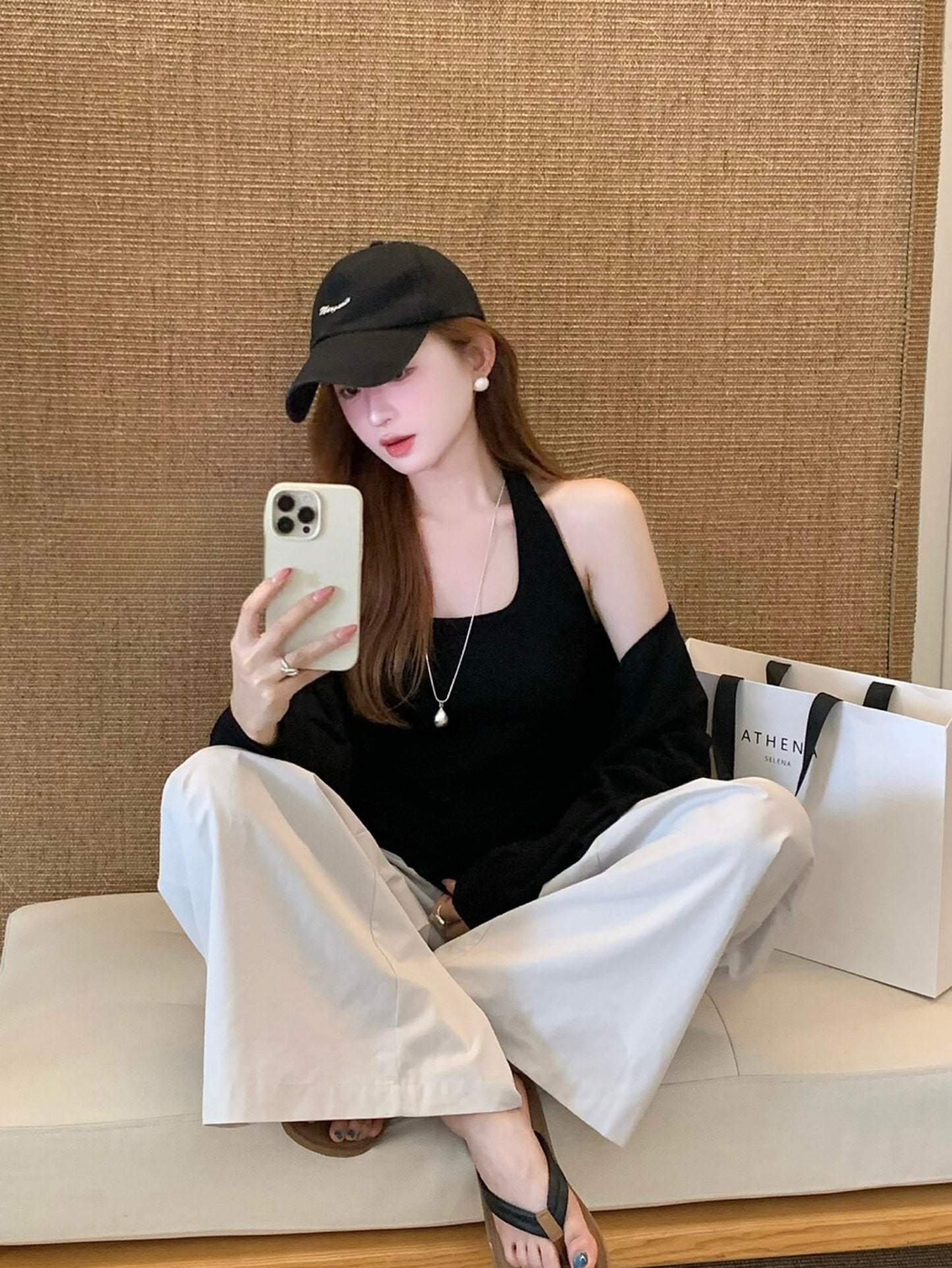 Kelly Designs Tank Top and Cardigan Set (Instock)