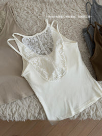 Kelly Designs Lace Back Slim Fit Bra. Tank Top (Instock)