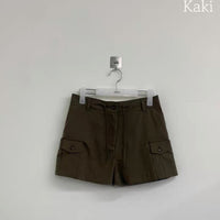 Korean APM Collection Cargo Pocket Shorts – Khaki (Instock)