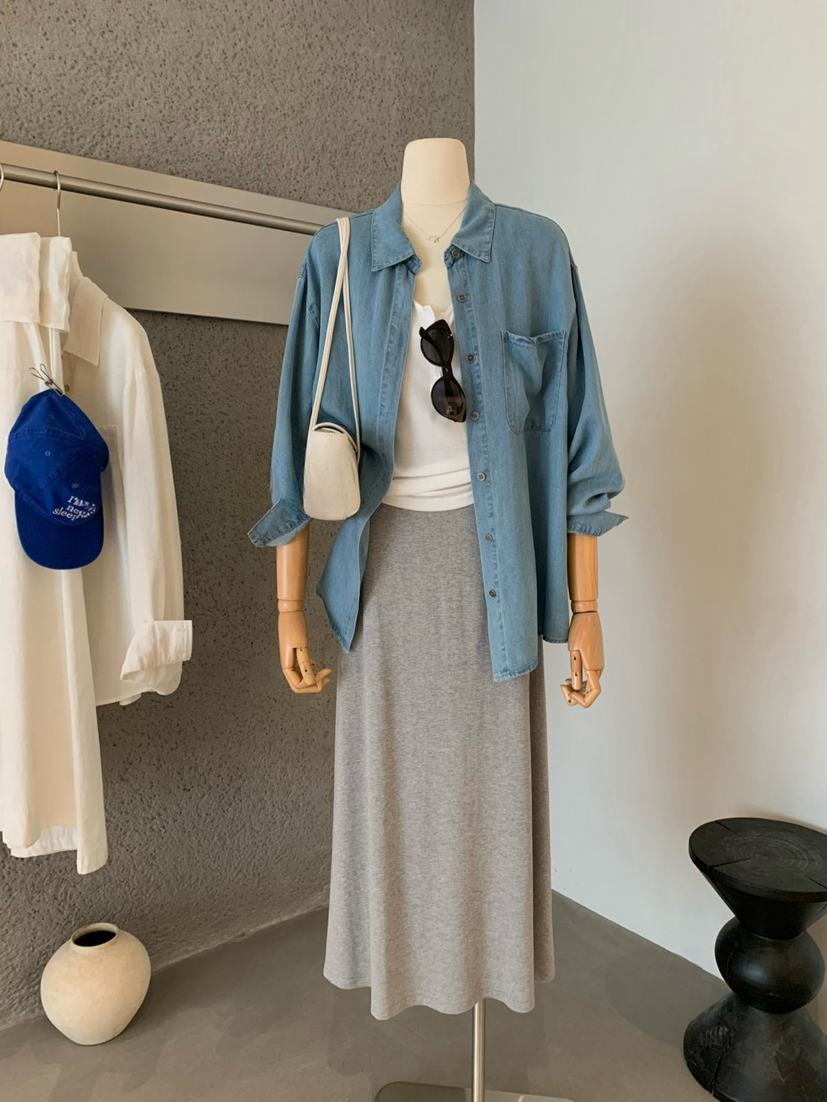 Kelly Designs 3-Piece Casual Set –Jacket,  Cami Tank Top, & Long Skirt (Instock)