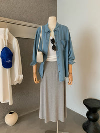 Kelly Designs 3-Piece Casual Set –Jacket,  Cami Tank Top, & Long Skirt (Instock)