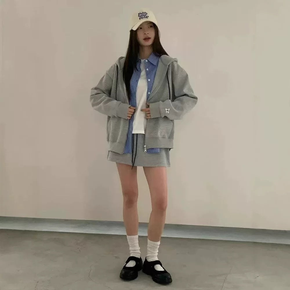Korean APM Collection Zip Up Jacket-2 Colors (Instock)