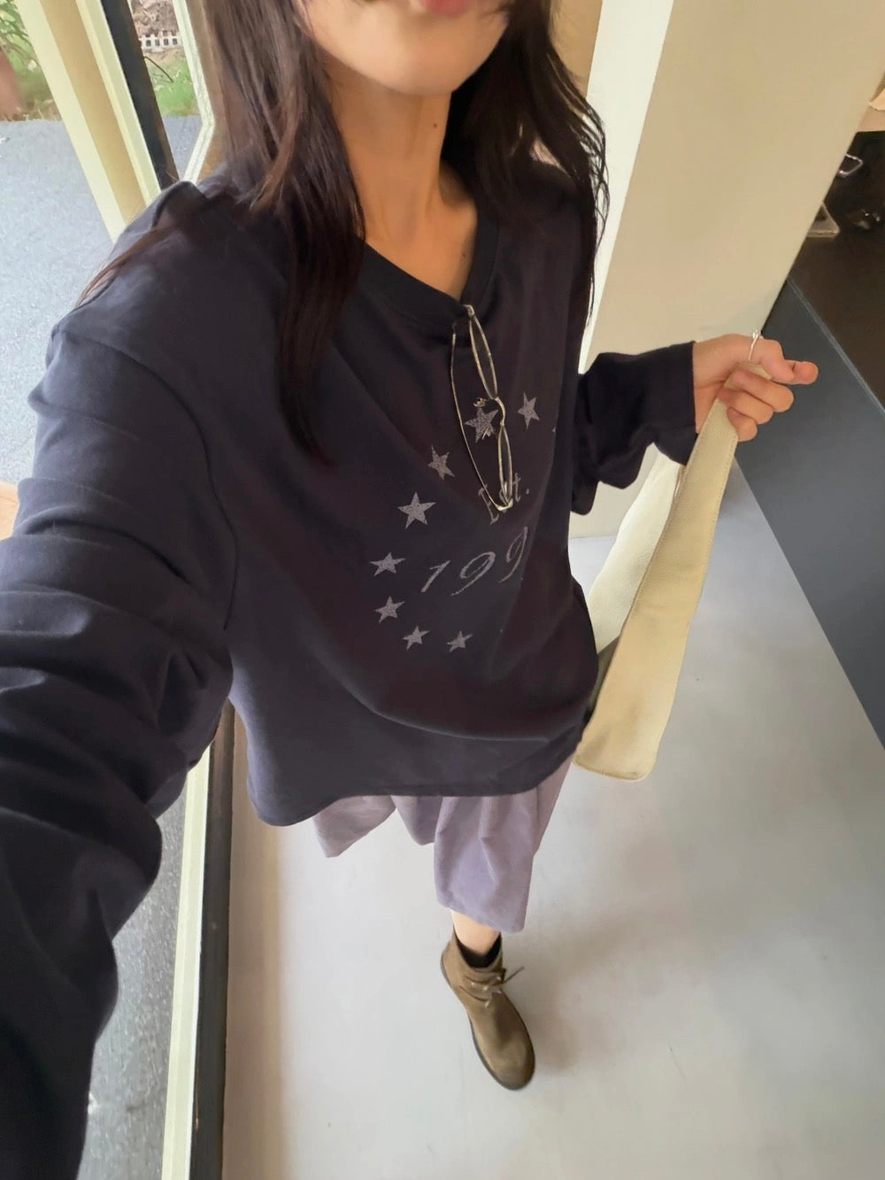 Kelly Designs Oversized Star Graphic Long Sleeve Tee (Instock)