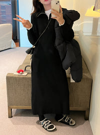 Kelly Designs Winter Half Zip-up Dress (Instock)
