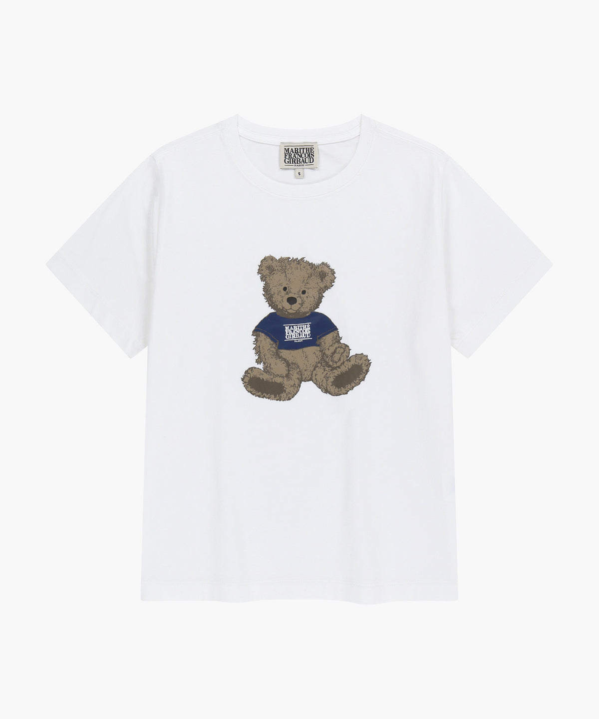 Marithe W DOODLE BEAR TEE White (Instock)