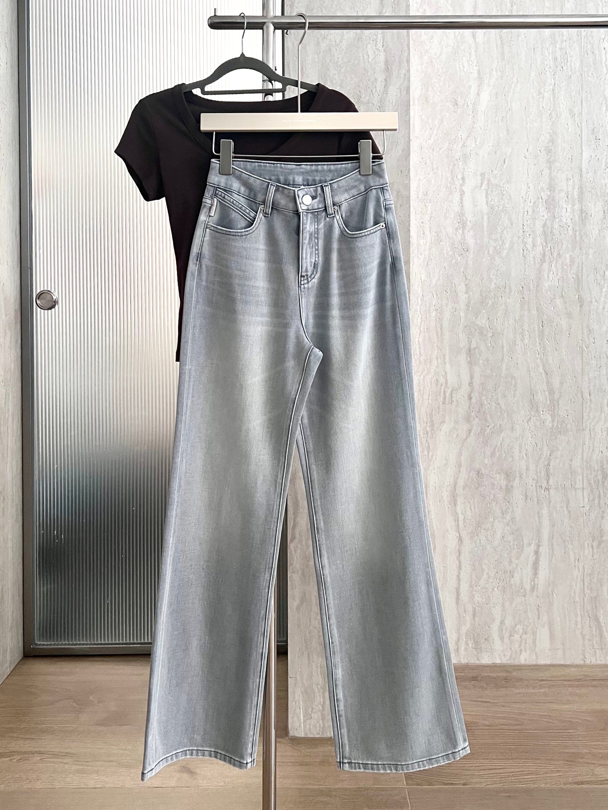 Kelly Designs Four Season Flare Jeans-Gray(Instock)