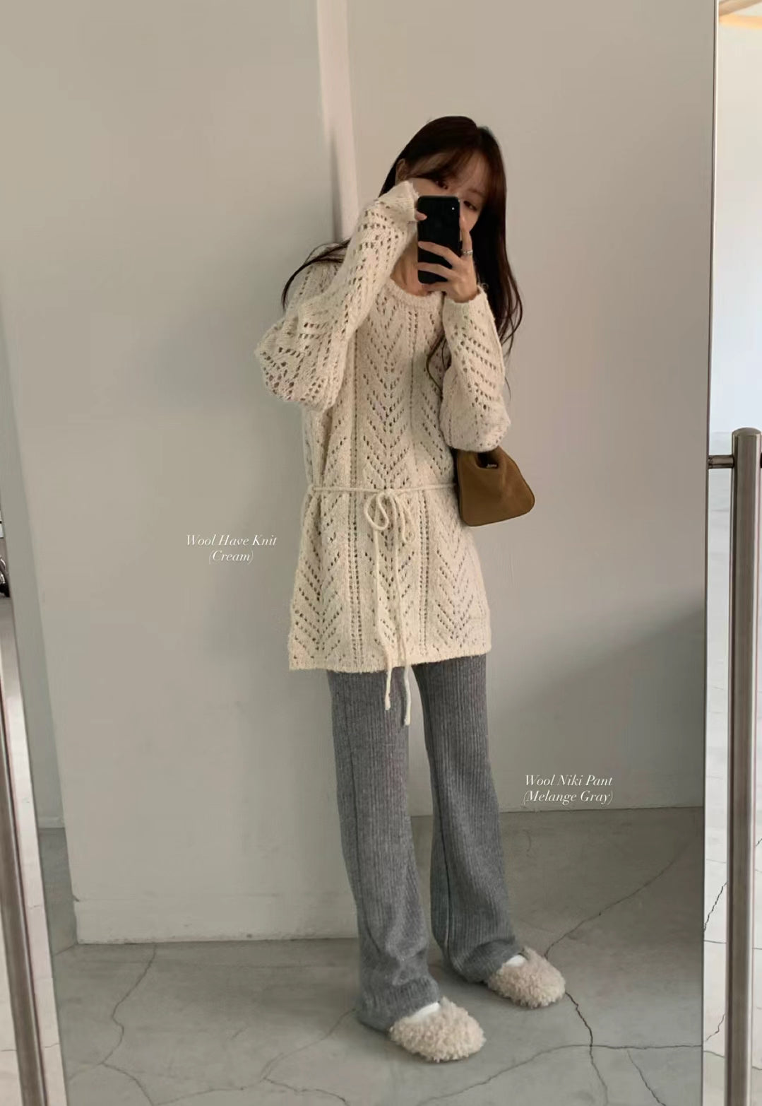 Korean APM Collection 3 colors Wool Niki Pants (Instock)