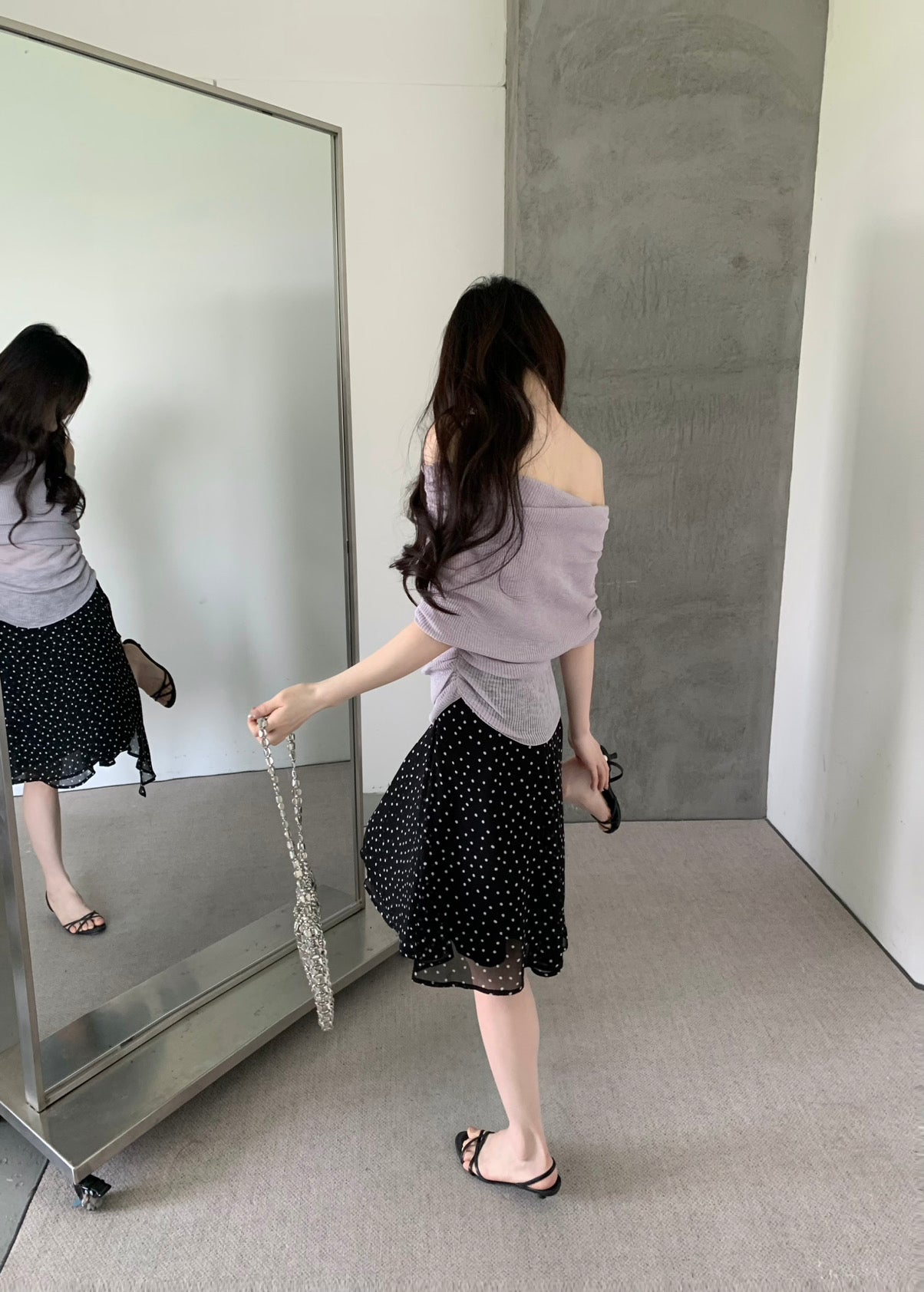 Kelly Designs Off Shoulder Knit Purple Top(Instock)