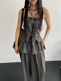 Korean APM Collection Grey Top & Pants (Instock)