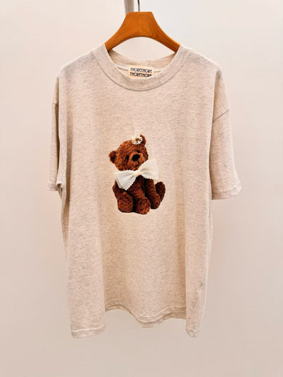 Korean APM Collection Hand Made Bear Tshirt -2 Colors (Instock)