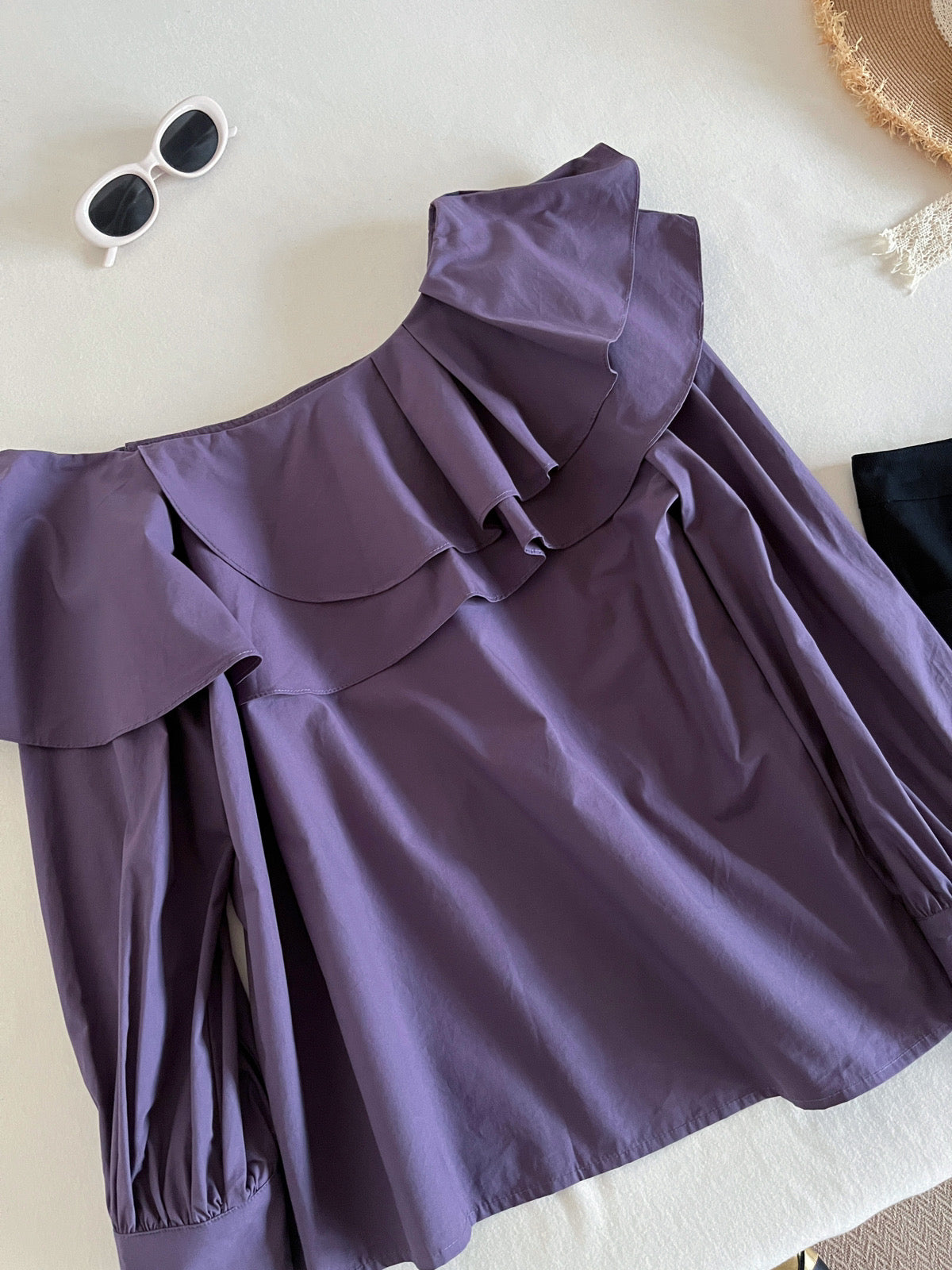 Kelly Designs Off Shoulder Purple Blouse (Instock)