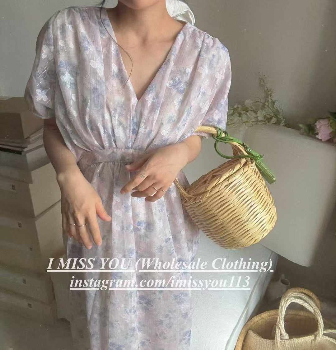 Korean APM Collection I Miss You Pink Dress (Instock)